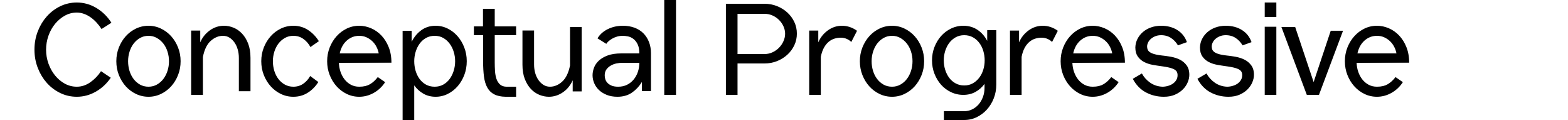 Conceptual Progressive